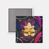 Mardi Gras Magnet (Vorderseite/Rückseite)
