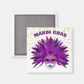 Mardi Gras Magnet (Vorderseite/Rückseite)