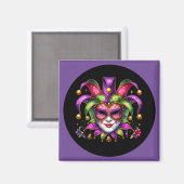 Mardi Gras Magnet (Vorderseite/Rückseite)