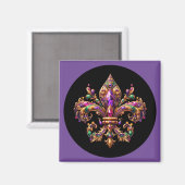 Mardi Gras Magnet (Vorderseite/Rückseite)