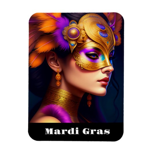 Mardi Gras Magnet (Vertikal)