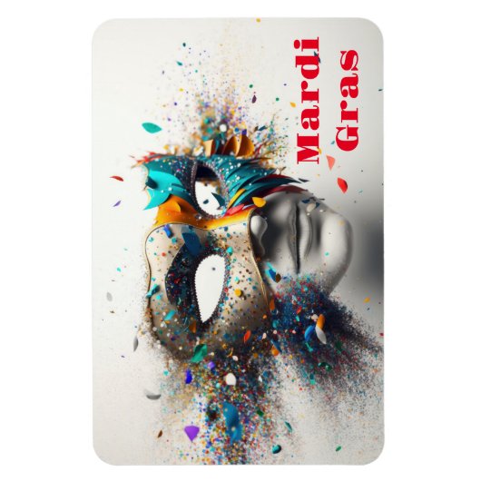 Mardi Gras Magnet (Vertikal)