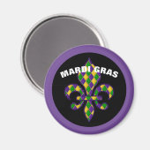 Mardi Gras Magnet (Vorderseite/Rückseite)