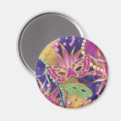 Mardi Gras Magnetspulmagnete Magnet (Vorderseite/Rückseite)