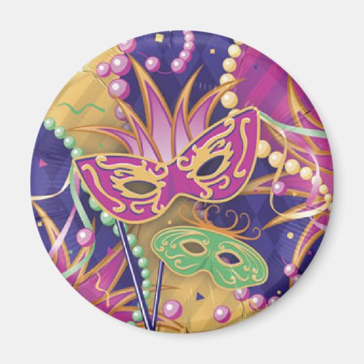 Mardi Gras Magnetspulmagnete Magnet (Vorne)