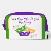 Mardi Gras Mahjong NAME Grün Gold Lila Tile Tasche (Vorderseite)