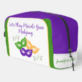 Mardi Gras Mahjong NAME Grün Gold Lila Tile Tasche (Rechte Ecke)