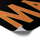 Mardi Gras Maid with Grapes Poster (Ecke)