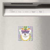 Mardi Gras Maltese Magnet (In Situ (Geschirrspüler))