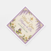 Mardi Gras Mama-to-Be Babyshower Servietten (Ecke)