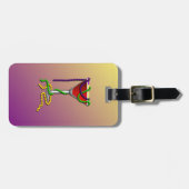 Mardi Gras Martini Gepäckanhänger (Vorderseite horizontal)