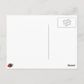 Mardi Gras Martini Postkarte (Rückseite)