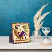 Mardi Gras Martini Woman Fotoplatte (InSitu)