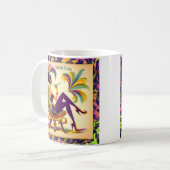 Mardi Gras Martini Woman Kaffeetasse (Vorderseite Links)