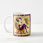 Mardi Gras Martini Woman Kaffeetasse (Links)