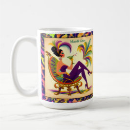 Mardi Gras Martini Woman Kaffeetasse