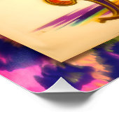 Mardi Gras Martini Woman Poster (Ecke)