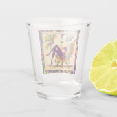 Mardi Gras Martini Woman Schnapsglas (Rückseite)