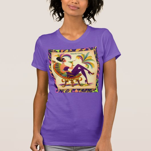 Mardi Gras Martini Woman T-Shirt (Vorderseite)