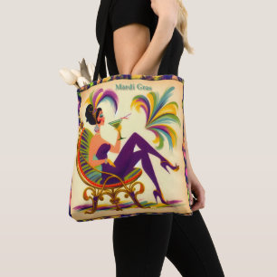 Mardi Gras Martini Woman Tasche