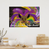 Mardi Gras Masask Die Königin II Poster (Küche)