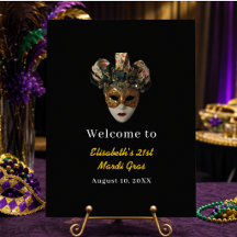 Mardi Gras Mask 21. Geburtstag Party