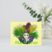 Mardi Gras Mask 2 Postkarte (Stehend Vorderseite)