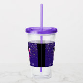 Mardi Gras Mask Acrylic Tumbler & Straw Acryltrinkbecher (Rechts)