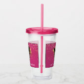 Mardi Gras Mask Acrylic Tumbler & Straw Acryltrinkbecher (Rechts)