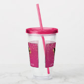 Mardi Gras Mask Acrylic Tumbler & Straw Acryltrinkbecher (Links)