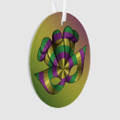 Mardi Gras Mask Akryllische Ornamente (Vorderseite)