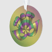Mardi Gras Mask Akryllische Ornamente (Vorderseite)