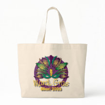 Mardi Gras Mask Bag 2025 - Biloxi, MS