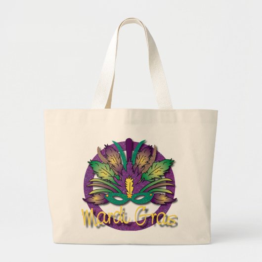 Mardi Gras Mask Bag Jumbo Stoffbeutel (Vorne)