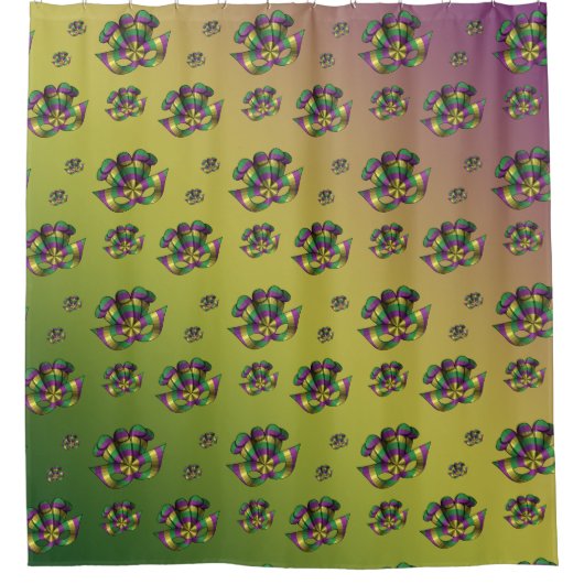 Mardi Gras Mask Duschvorhang (Vorderseite)