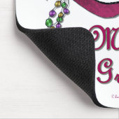 Mardi Gras Mask Feather Beads Mousepad (Ecke)