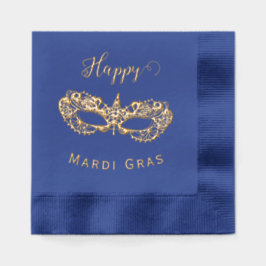 Mardi Gras Mask Gold Servietten Mit Folie