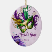 Mardi Gras Mask Keramik Ornament (Rechts)