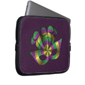 Mardi Gras Mask Laptop Case (Vorne Rechts)