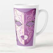Mardi Gras Mask Latte Tasse II 17 oz (Rechts)
