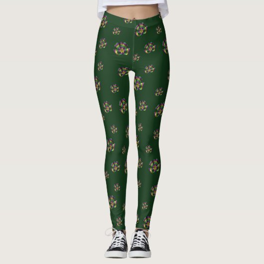 Mardi Gras Mask Leggings (Vorderseite)