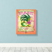 Mardi Gras Mask Leinwanddruck (Insitu (Holzboden))