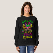 Mardi Gras Mask Let The Good Times Roll Fleur De L Sweatshirt (Vorne ganz)