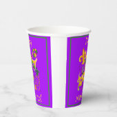 Mardi Gras Mask Lilie Beads King Cake Pappbecher (Rechts)