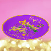 Mardi Gras Mask Lilie Beads King Cake Pappteller