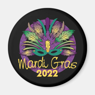 Mardi Gras Mask Magnet - 2022