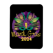 Mardi Gras Mask Magnet - 2024 (Vertikal)