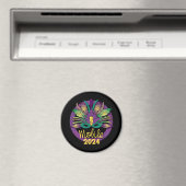Mardi Gras Mask Magnet - 2024 - Mobile, AL (In Situ (Geschirrspüler))