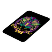 Mardi Gras Mask Magnet - 2025 (Linke Seite)
