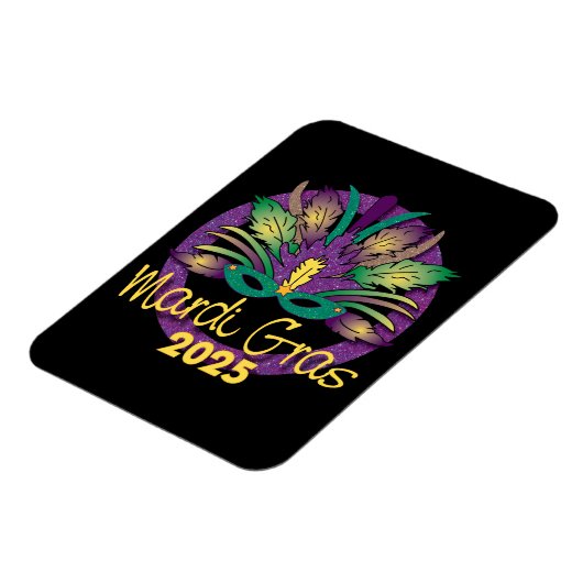 Mardi Gras Mask Magnet - 2025 (Linke Seite)